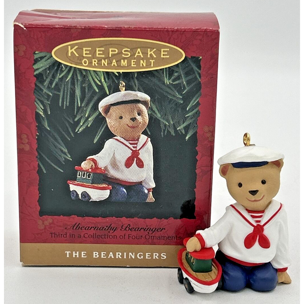 1993 Hallmark Abearnathy Bearinger Third in Collection Ornament SKU U108